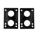 1 Pair Replacement Spare 8mm/ 0.3 inch Black PE Longboard & Skateboard Risers Shock Pads