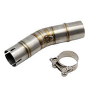 220mm / 8.66 inch Motorcycle Exhaust Middle Pipe for SUZUKI GSX250R GSXR250