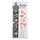 Cute Metal Lanyard Bookmarks Hot-air Balloon Pattern Ruler Book Page Marks