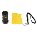 Mini Extra Short Focus 4x12 Monocular Typoscope Microscope Kits Black