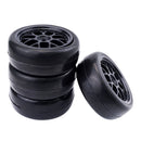 1/10 RC Drift Car Spare Part 65mm Black Rubber Tire Tyres for LRP Traxxas 4x
