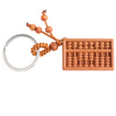 Chinses Traditional Abacus / Suan Pan Wooden Lucky Pendant Cell Phone Handbag Keychain Ornament for Fortune Wealth