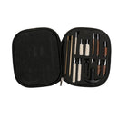 16 Pieces / Set Universal Cleaning Kit Cleaner Brushes Brass Rod Mops Maintenance Tool for Cal.22/45/357 with Case Box