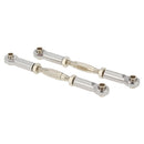 Set of 2 Pieces SLA013 Front Rear Servo Links Linkage Rod for 1/10 RC Car Toys TRAXXAS SLASH 4x4 Accessory Silver