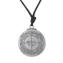 Talisman Solomon Round Pentacle Seal Pendant Necklace Pagan Wiccan Amulet Jewelry