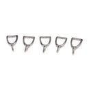 925 Sterling Silver Pinch Clasp Bead Pendant Connector Clasps for Earrings Necklaces Jewelry Findings Making Accessories Pack of 5 Pcs