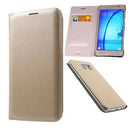 Portable PU Leather Flip Case Cover Protector COMPATIBLE FOR Samsung Galaxy S7 Gold