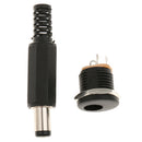 Male and Female 2.1/5.5mm DC 12V Power Supply Cable Cord Male Plug Adapter / Connector Socket Plug