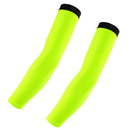Outdoor Sports Bike Cycling Golf Arm Sleeves Sun UV Rays Protection Comfortable Breathable Arm Warmers Arm Cover 1 Pair Yellow M
