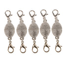5 Pieces Set Oval Ball Lobster Hoook Magnetic Clasp DIY Jewelry Connector