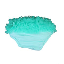 Lovely Baby Girl Ruffle Bloomers Pants Diaper Cover 0-2 years S Aqua Green