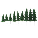 9 Pcs Trees Model Train Set Accessories Train Layout Wargame Scenery Diorama