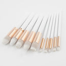 Professional 10pcs Wooden Handle Makeup Brushes Set Powder Foundation Eyeshadow Blush Contour Cosmetic Tool