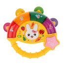 Fun Tambourine Musical Instrument Handbell/ Rattle Toy w/ songs, lights & nursery rhyme for