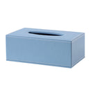 Blue Napkin Case Car Tissue Box Accessory for Office Hotel Restaurant, Stylish Home Decoration 9.84x5.51x3.74 inch
