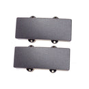 2pcs Black Curved Sealed Humbucker Pickup Cover for 4 String Bass Guitar