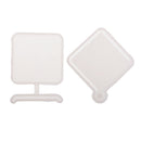 2 Pieces/Set Square Quicksand Pendants Mould Silicone Mould DIY Resin Decorative Craft Jewelry Making Molds Tool Handmade Necklace Charm Key Chains Resin Ornament Crafts
