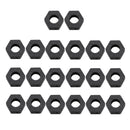 20pieces Sexangle Shape Crafts Beads Wood Loose Spacer Beads Natural Macrame Curtain DIY Supply 29x30mm Black