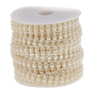 15m Pearl Beads Chain Ribbon Trim For Wedding Party Dress Decor Home Furnishing DIY Beige