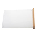 Double Sided Middle Insert Design Table Tent Menu Holder With Wood Base A4