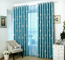 Cloud Pattern Window Curtain Home Bedroom Living Room Decor 100x250cm Blue