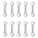 10 Pieces White Nylon Kayak Canoe Deck Loops Tie Down Pad Eye Accessories