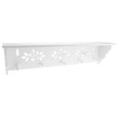 Wall Mounted Storage Shelf Holder Hanger Rack With Hooks Bathroom Kitchen