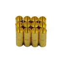 Jewelry Findings Gold Plated Leather Cord End Magnetic Clasp Hole Size 6mm 12pcs / Pack