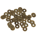 Lot of 50 Ancient Chinese Fortune Coins 0.71'' Lucky Coins for Health Good Luck Prosperity