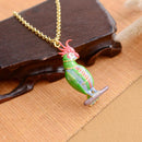 Punk Europe Creativity Delicate Parrot Necklace Accessory Pendant Alloy