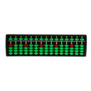 15 Rods Plastic 5 Beads Abacus Soroban Calculating Tool Educational Toy Green