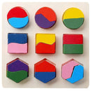 Kids Wooden Geometry Block Puzzle
