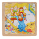 Children Early Education Wooden Multi-layer Story Jigsaw Puzzle Blocks Kids Intelligence Game Toy