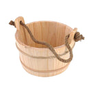 7L Sauna Bucket, Wooden Sauna Accessories Natural White Pine Water Bucket Spa Shower Supplies Bathroom Accessories