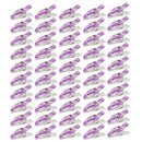 50 Pieces Purple Sewing Clips for Quilting Crafting Knitting Craft Binding Wonder Clips