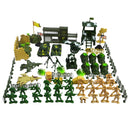 Plastic Action Figures Army Men Soldier Playset with Scaled Vehicles - 90 Pieces
