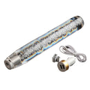 Car Shift Knob Gear Shifter Lever with Crystal Bubble 7-Color LED Light 30CM