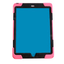 Pink Full Body Protective Silicon Rubber Cover Case Stand for iPad Air2 Tablets