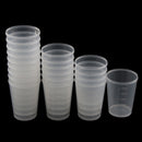 20 Pieces Lab 50ml Plastic Graduated Measuring Beaker Liquid Cup Container