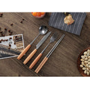 4 Pieces Spoon Fork Knife Chopsticks Stainless Steel Travel Tableware Set