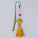 Exquisite Chinese Metal Bookmarks with Tassel Book Mark Book Supplies