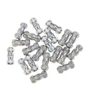 20 Sets Silver Screw Clasp For Jewelry Making Bracelet Necklace Findings