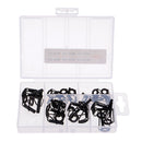 30pcs Fishing Rod Guides Eye Ring Rod Repair Kit Mix Size for Rod Building Stainless steel frame wear-resistant ceramic ring