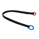 Magicdeal 22KN Ring Strength Tree Arborist Climbing 27mm 90cm Rope Friction Savers Climbing Accessories Black