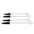 4 Pieces Piano Rubber Tuning Mutes with Handle Piano Keyboard Tuning Tools Black