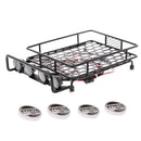 170*110*40mm Metal Roof Rack w/ Round LED Light & Lampshade for 1/10 RC Car