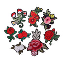 8 Pieces Flower Embroidery Patches Iron on Sew on Clothes Appliques for DIY Craft