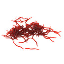 100x Silicone Earthworm Fish Lure Worm Fishing Crankbaits Hooks Baits Tackle