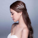 Fashion Petal Faux Pearl Hair Pin for Wedding Prom Bridal Party Silver