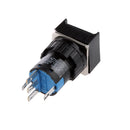 5 Pin 24V 19*19mm LED Light Mini Reset Switch for Contactor Green